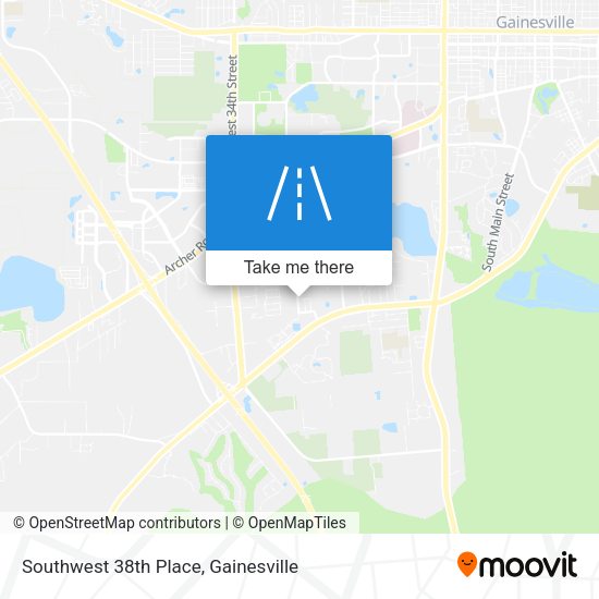 Mapa de Southwest 38th Place
