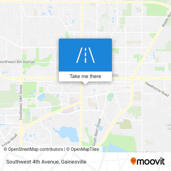 Southwest 4th Avenue map