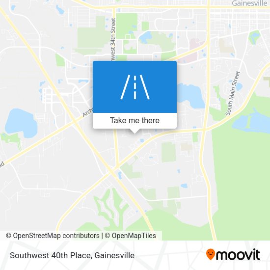 Southwest 40th Place map