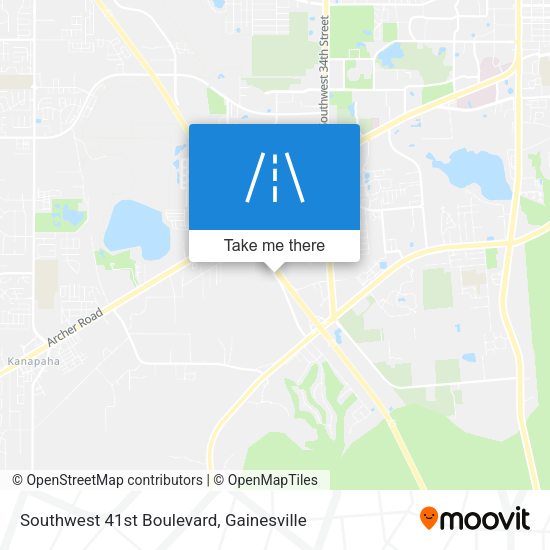 Southwest 41st Boulevard map