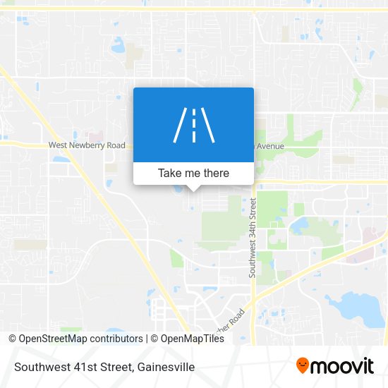 Southwest 41st Street map