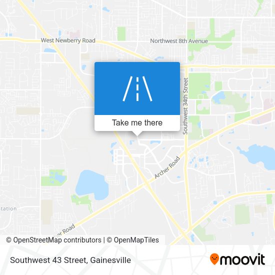 Southwest 43 Street map