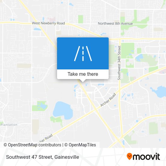 Southwest 47 Street map