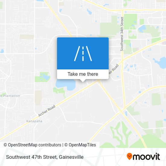 Southwest 47th Street map