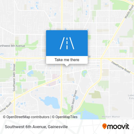 Southwest 6th Avenue map