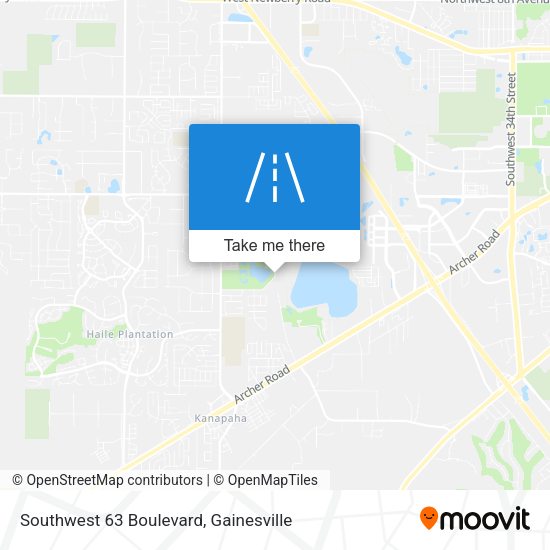 Southwest 63 Boulevard map