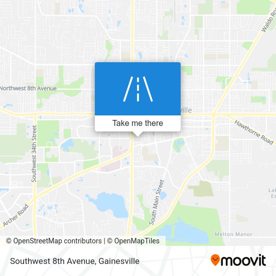 Mapa de Southwest 8th Avenue