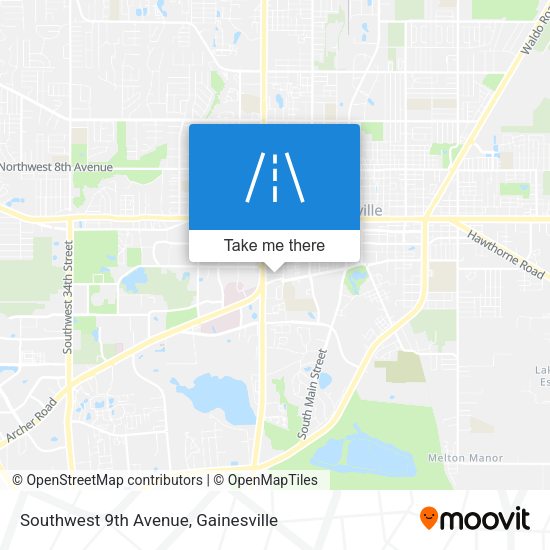 Mapa de Southwest 9th Avenue