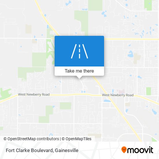 Fort Clarke Boulevard map