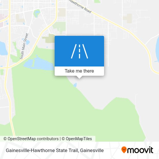 Gainesville-Hawthorne State Trail map