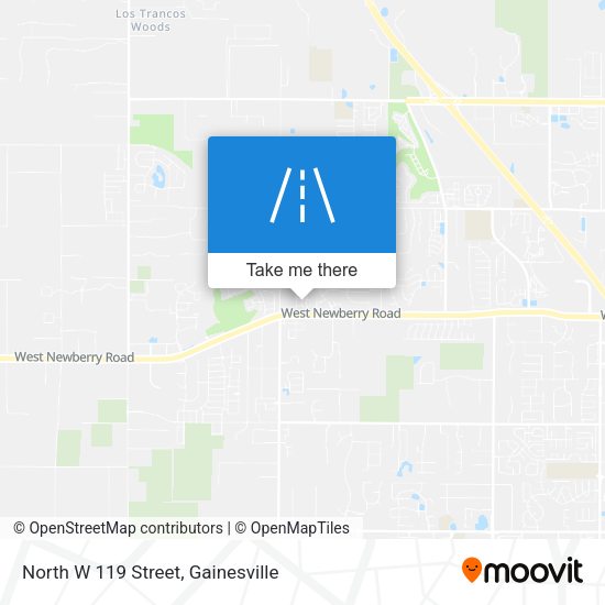 North W 119 Street map