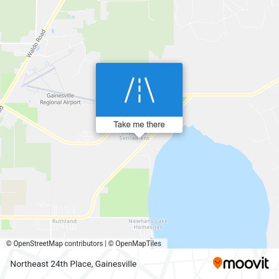 Northeast 24th Place map