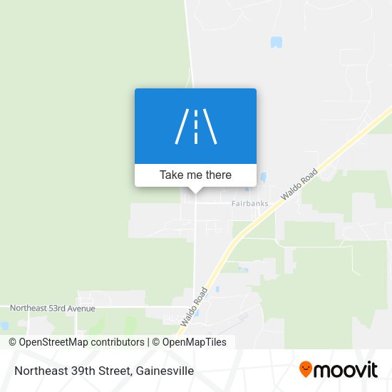 Northeast 39th Street map
