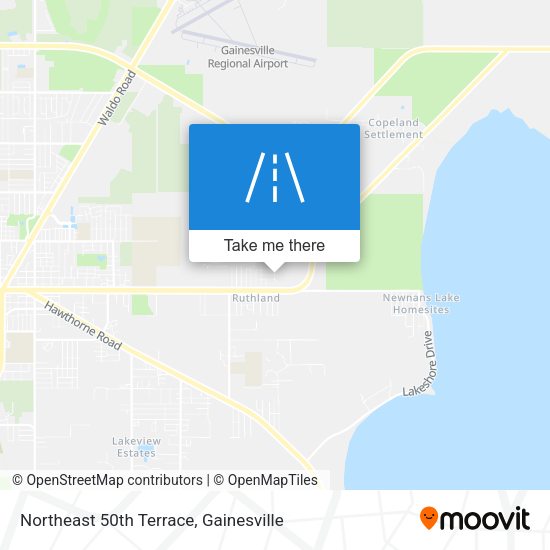 Northeast 50th Terrace map