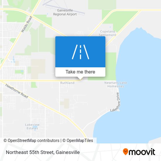 Northeast 55th Street map