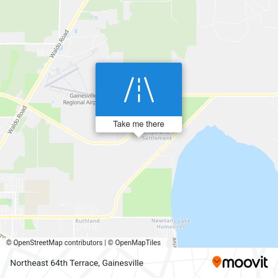 Northeast 64th Terrace map