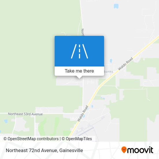 Northeast 72nd Avenue map