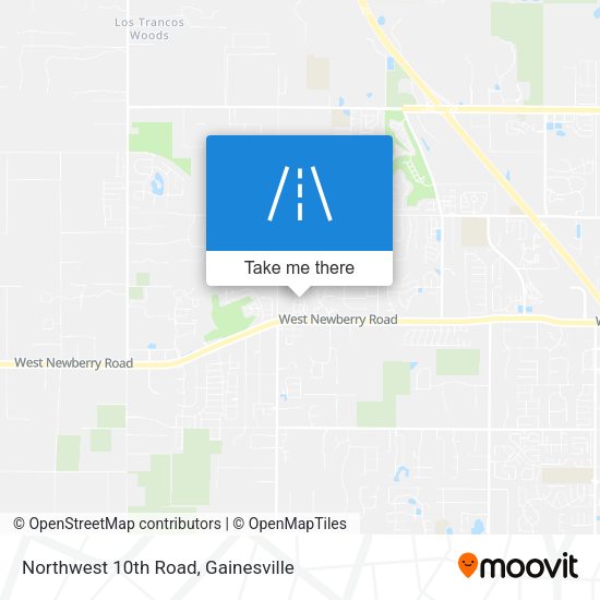 Northwest 10th Road map