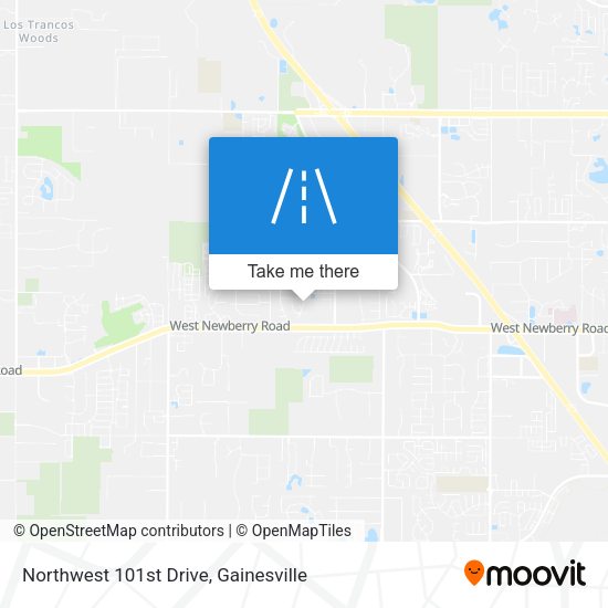 Northwest 101st Drive map