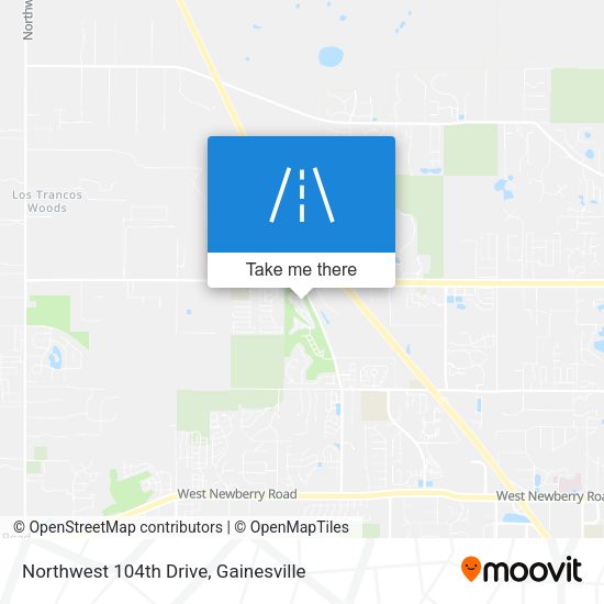 Northwest 104th Drive map