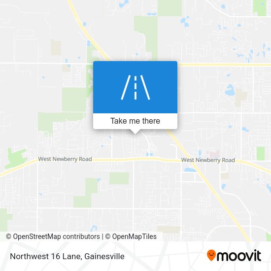 Northwest 16 Lane map