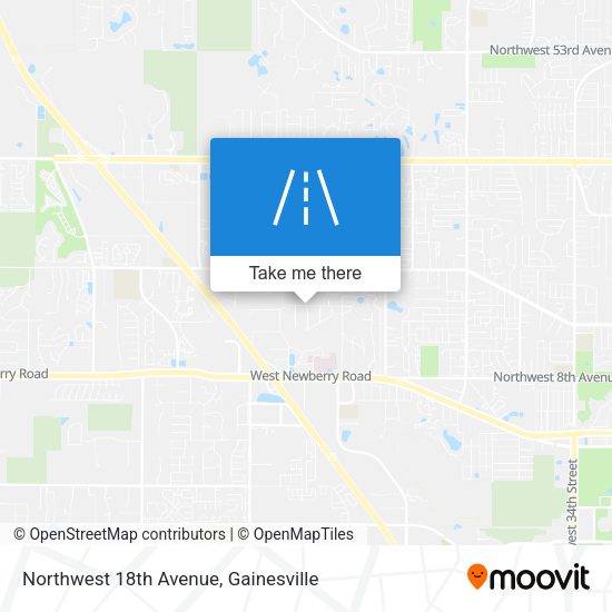 Mapa de Northwest 18th Avenue