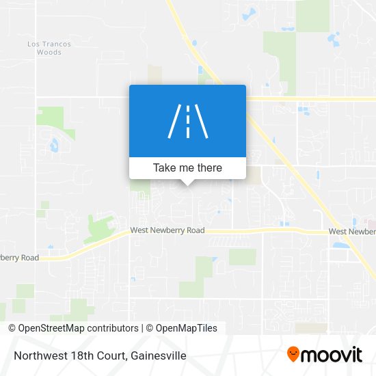 Northwest 18th Court map