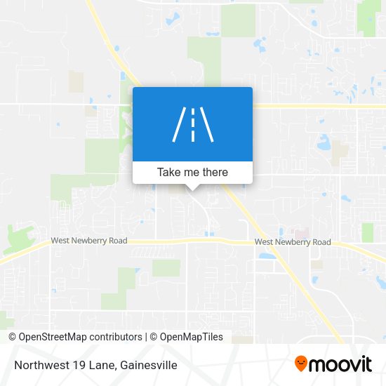 Northwest 19 Lane map