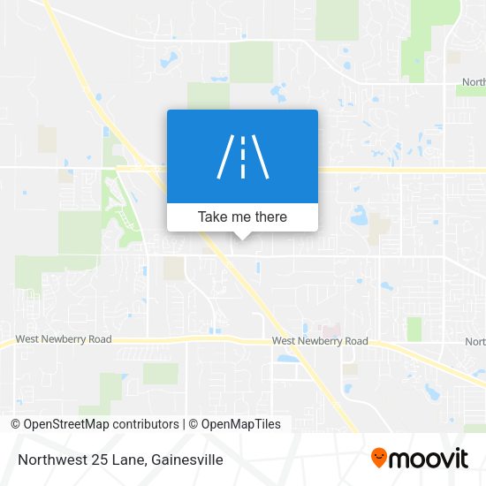 Northwest 25 Lane map
