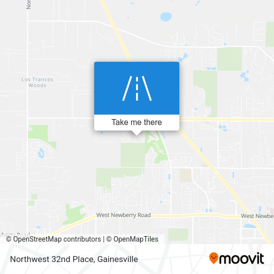 Northwest 32nd Place map