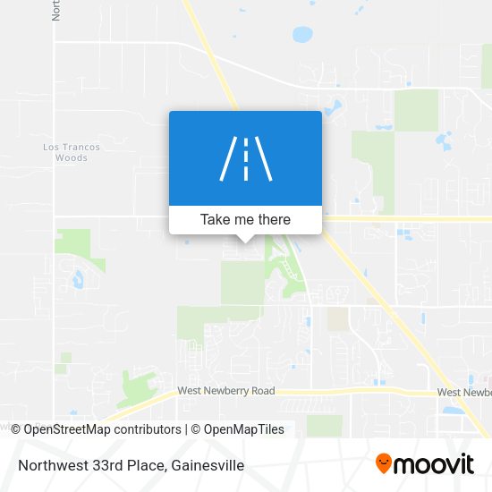 Northwest 33rd Place map