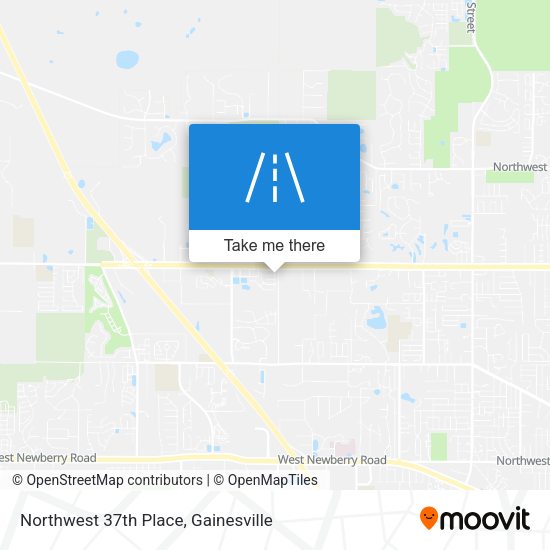Northwest 37th Place map