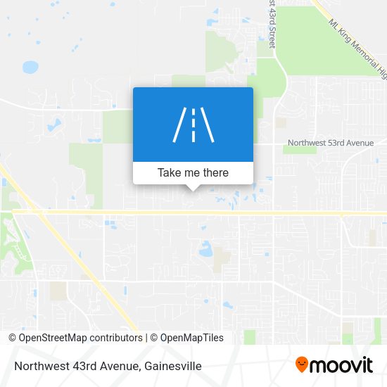 Northwest 43rd Avenue map