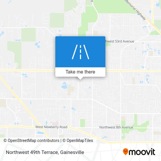 Northwest 49th Terrace map