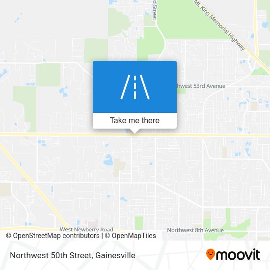 Northwest 50th Street map