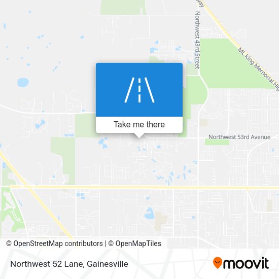Northwest 52 Lane map
