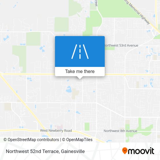 Northwest 52nd Terrace map