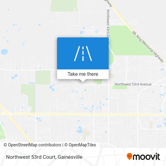 Northwest 53rd Court map