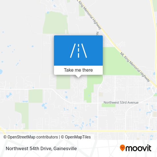 Northwest 54th Drive map