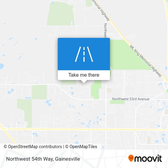 Northwest 54th Way map