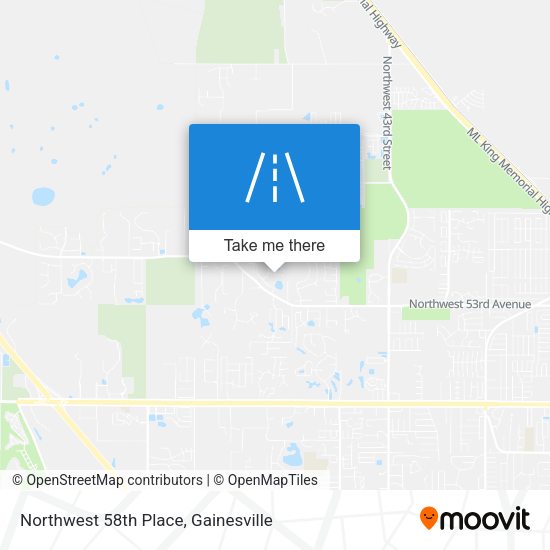 Northwest 58th Place map