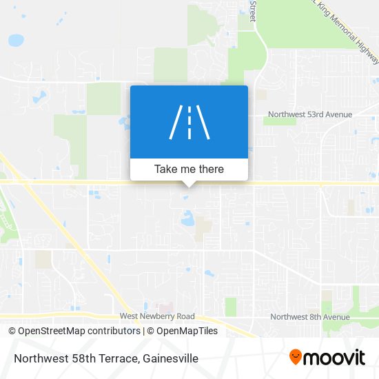 Northwest 58th Terrace map