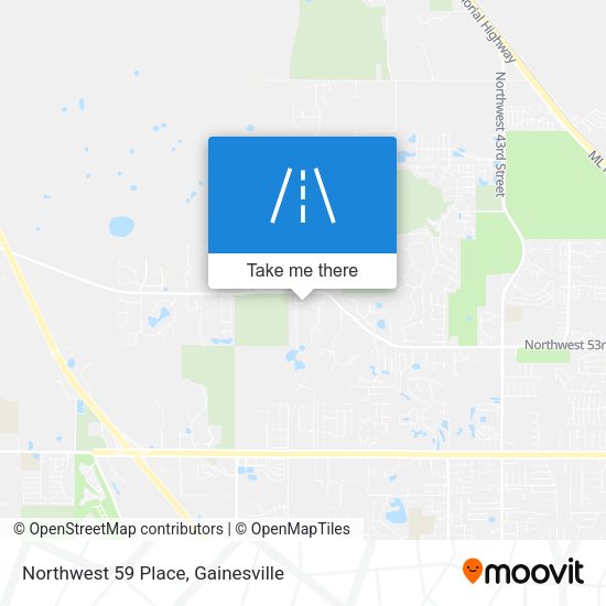 Northwest 59 Place map