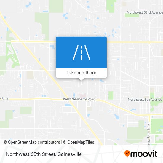 Northwest 65th Street map