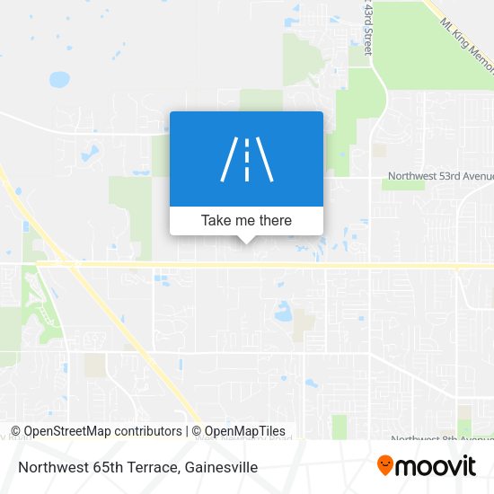 Northwest 65th Terrace map