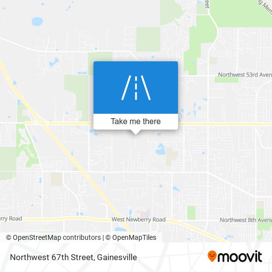 Northwest 67th Street map