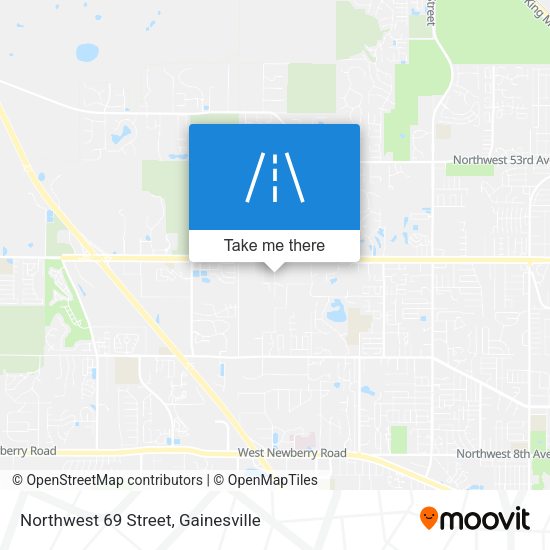 Northwest 69 Street map