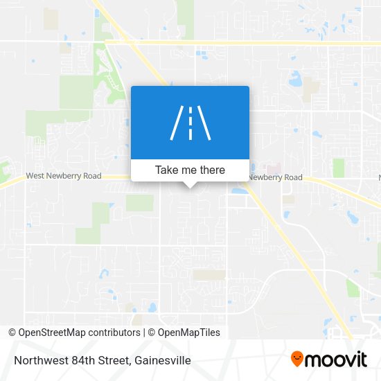 Northwest 84th Street map