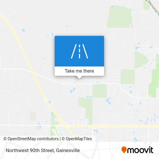 Northwest 90th Street map