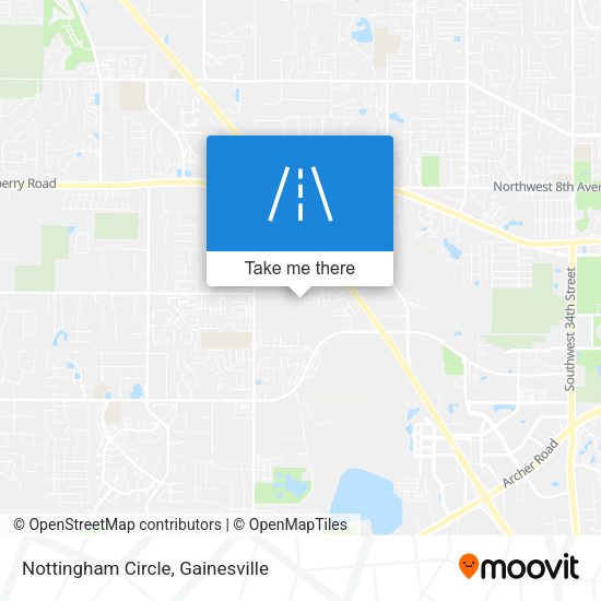 Mapa de Nottingham Circle
